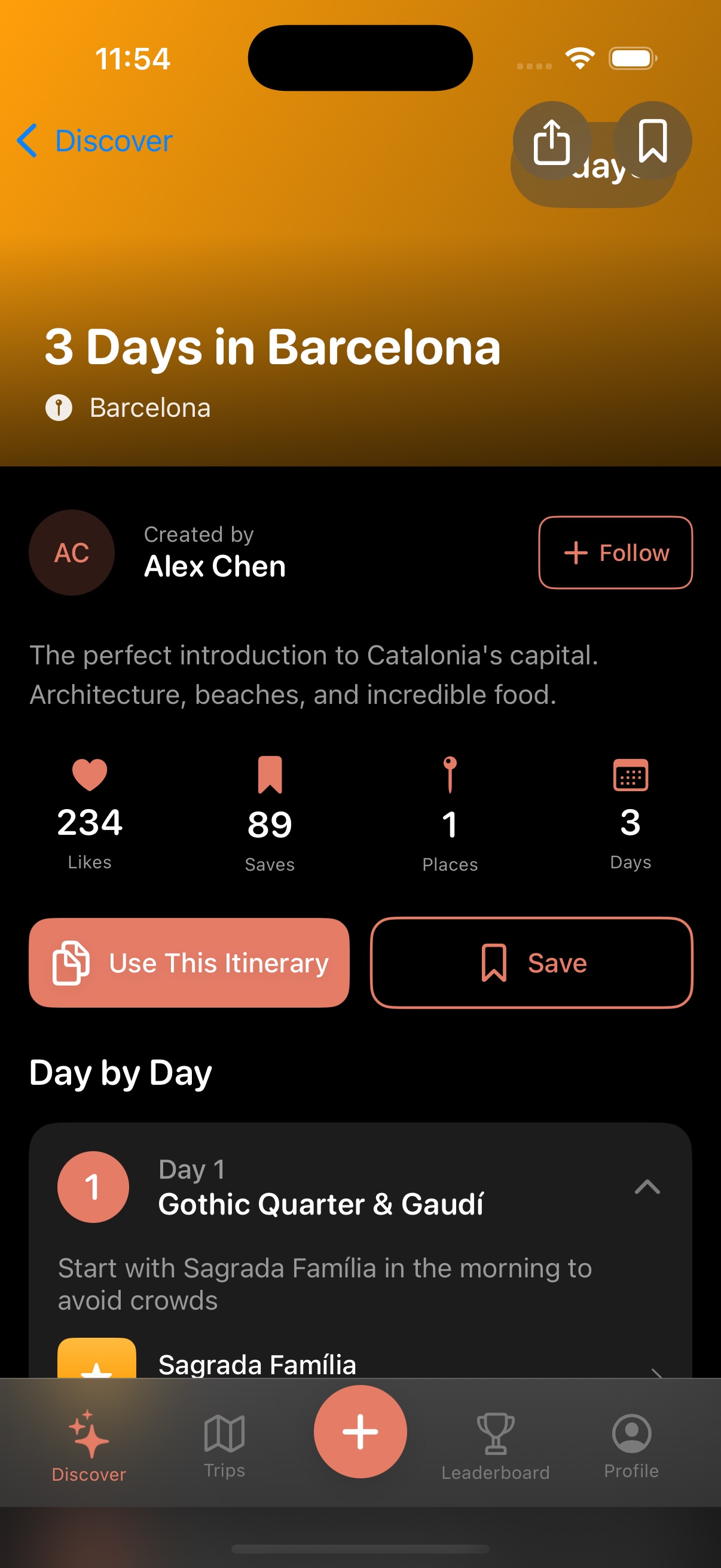 Discover feature screenshot